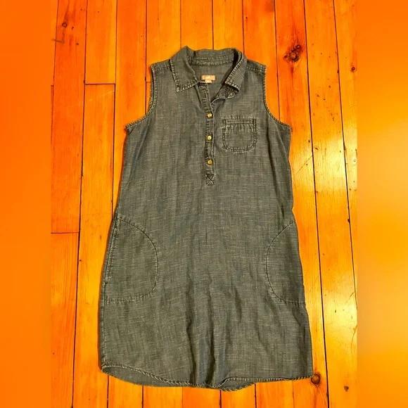white christmas dresses Matilda Strapless Denim Mini Dress L main image 1